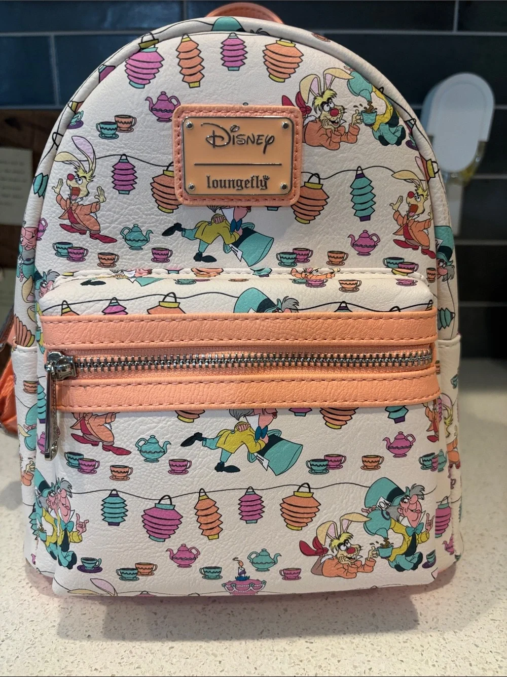 Loungefly Disney Alice in Wonderland Tea Party Backpack NWT
